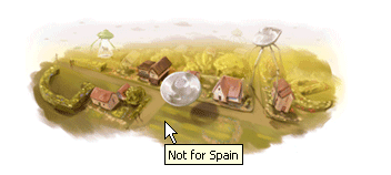 Google - "not for Spain"