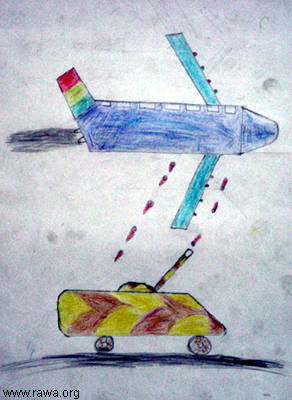 Dibujos hechos por niños de Afganistán